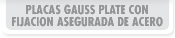 Placas Gauss Plate con fijacion asegurada