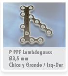Placas Gauss Plate con fijacion asegurada de Titanio