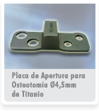 Placas Gauss Plate con fijacion asegurada de Titanio